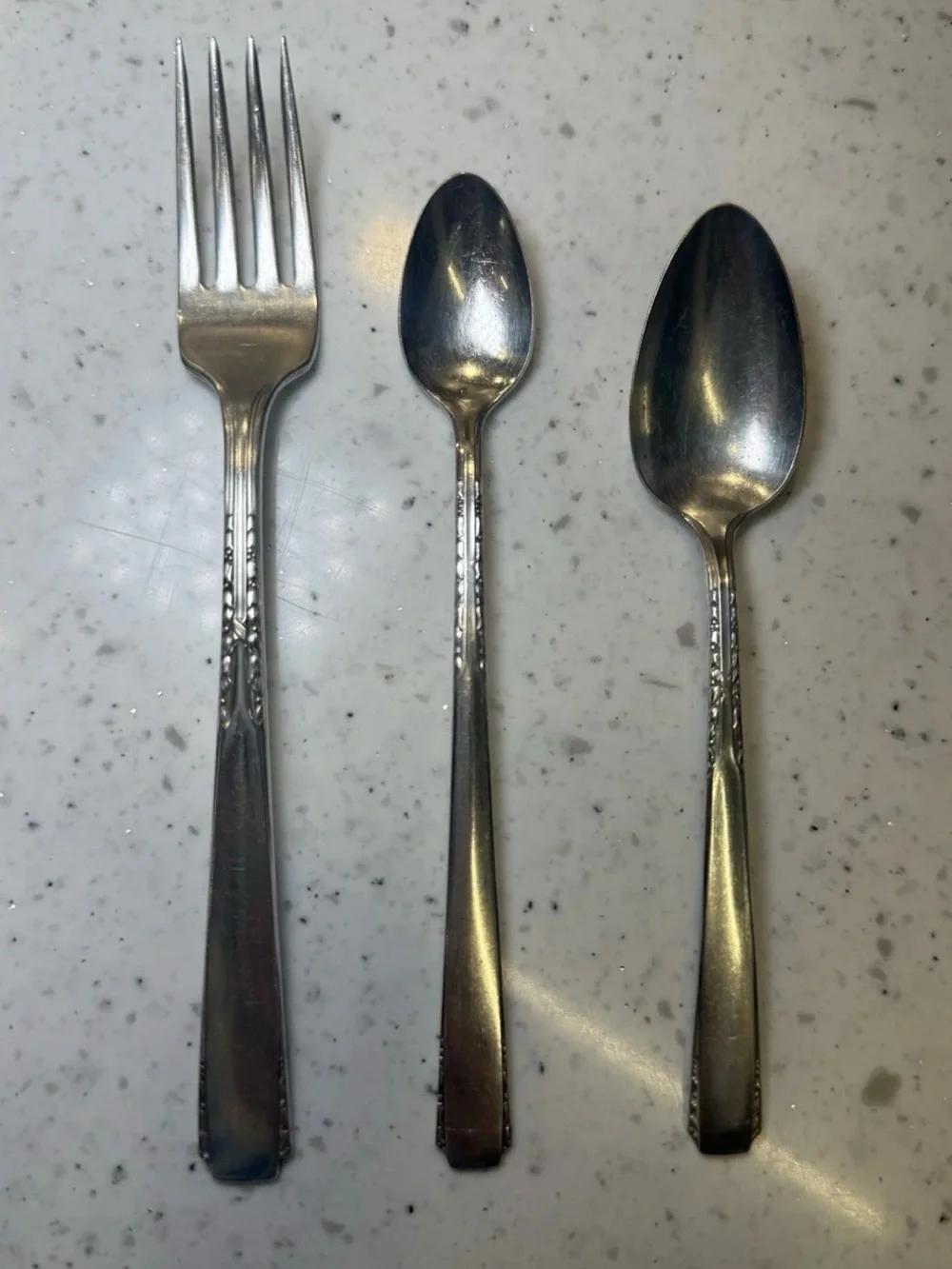 C1950 BROOKWOOD AKA BANBURY SILVERPLATED FORK - SPOON - INFANT SPOON